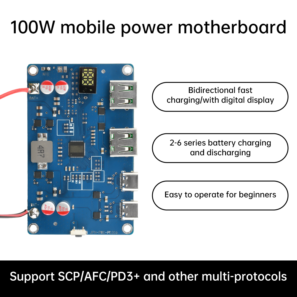 100W PD QC Mobile Power Module - Li Ion Charger Module 评论和价格